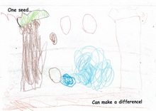 Kid’s Art of One Seed